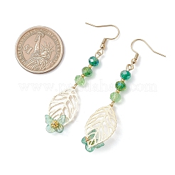 Серьги с подвесками из листового стекла&nbsp;EJEW-JE06932