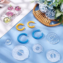 8 Stück transparentes Acryl-Ton-Werkzeug in 4 Stilen&nbsp;TACR-PH0001-62
