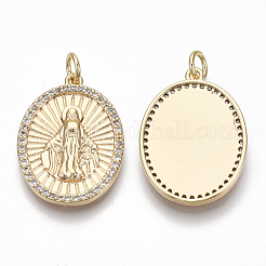 Латунные микро проложить кубического циркония подвески&nbsp;KK-S356-039G-NF