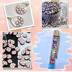 1 набор кабошонов из полимерной глины&nbsp;CLAY-SC0002-39B