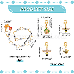 Наборы счетчиков цепочек для вязания рядов и маркеров для запирания петель HJEW-AB00524