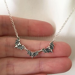 Хэллоуин 3 летучая мышь 925 подвески из стерлингового серебра для женщин&nbsp;FS-WG9734E-01