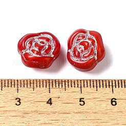 Непрозрачные бусины лэмпворк&nbsp;LAMP-P065-02B-10