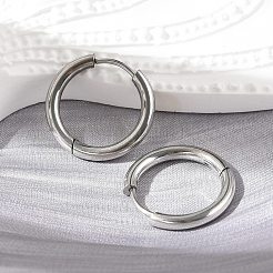 Фурнитура для сережек-колец Huggie Hoop из нержавеющей стали 304&nbsp;STAS-I097-051B