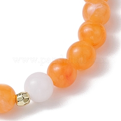 Set di braccialetti elasticizzati con perline in acrilico e vetro da 5 pz 5 stili&nbsp;BJEW-JB10607