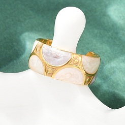 Регулируемые эмалированные манжеты из нержавеющей стали 304 для женщин&nbsp;RJEW-A074-08G