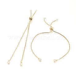 Латунь браслет-цепочка материалы KK-G279-02-NR