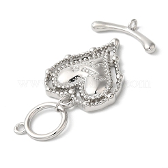 Латунные застежки-молнии из прозрачного кубического циркония KK-N254-80P