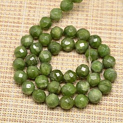 Природных драгоценных камней зеленого кварца круглый шарик нити G-L143-10mm-01