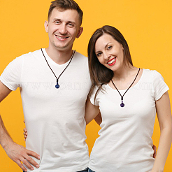 6 шт. 6 стильных ожерелья с подвесками из драгоценных камней&nbsp;NJEW-AN0001-34