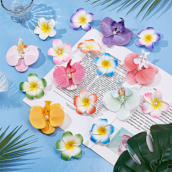 12 шт. 12 стиля заколок для волос из кожи аллигатора из ЭВА и полиэстера&nbsp;PHAR-AR0001-13