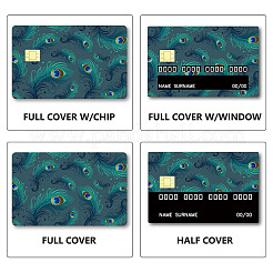 Прямоугольные пластиковые водонепроницаемые наклейки для карт из ПВХ DIY-WH0432-098