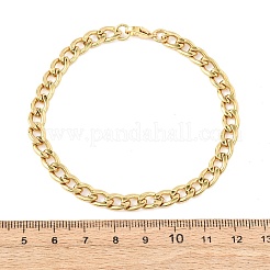 Браслеты-цепочки кубинского плетения из нержавеющей стали 304 для женщин&nbsp;BJEW-F527-06G