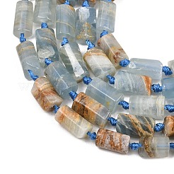 Natürliche blaue Calcit Perlen Stränge&nbsp;G-A314-A06-01
