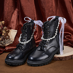 2 Stück Schneestiefel-Dekoration aus Kunststoffperlen&nbsp;FIND-GF0009-08C
