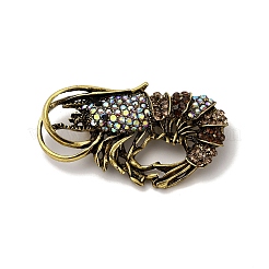 Сплав горный хрусталь брошь&nbsp;LS-JEWB-K027-04A-AG