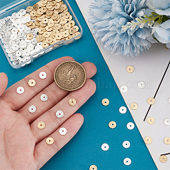 300шт 2 цвета латунные дистанционные бусины&nbsp;KK-PH0010-90B