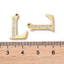 Подвески из настоящей 304 нержавеющей стали с покрытием из 14-каратного золота STAS-L022-157G-L