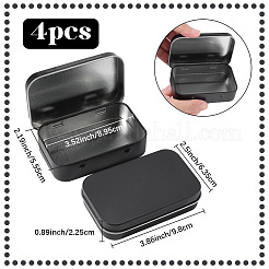 4 шт. железные шкатулки для хранения ювелирных изделий с откидной крышкой&nbsp;CON-SP0001-20A