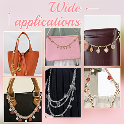 Цепочки для кошельков с эмалевым подвесом из фруктового сплава&nbsp;AJEW-AB00097