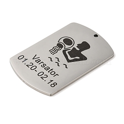 Pendenti in acciaio inossidabile 304 anti-ossidazione&nbsp;STAS-C098-01A-P
