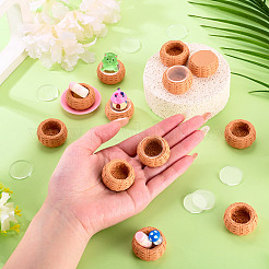 12 cesta de resina en miniatura&nbsp;DIY-TA0016-07