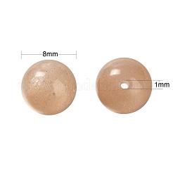 100шт 8мм класс aaa натуральный драгоценный камень солнечный камень круглые бусины DIY-LS0002-56