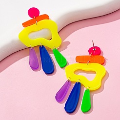 Акриловые самородки с каплевидными подвесками-серьгами&nbsp;FS-WGA8E59-01