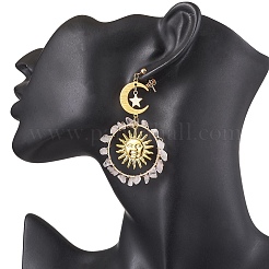 Винтажные серьги-гвоздики из натурального розового кварца&nbsp;EJEW-JE05807-02