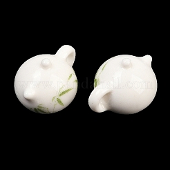 Handgemachte Porzellan Perlen gedruckt&nbsp;PORC-T136-03C-02