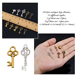 150pcs 15 pendentifs en alliage de style tibétain&nbsp;FIND-FH0010-90