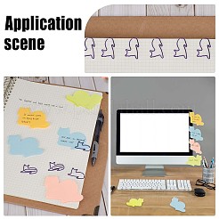 12 книга 4 цвета милые лежачие коты форма блокноты для заметок AJEW-GF0007-13