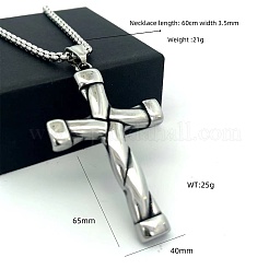 Хип-хоп подвеска в виде креста из нержавеющей стали 304&nbsp;PT1776