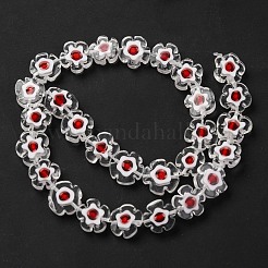 Ручной работы millefiori стеклянные бусины нитки LAMP-G164-08H