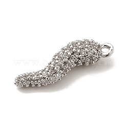 Подвеска из латуни с микропаве из кубического циркония KK-A229-03B-P