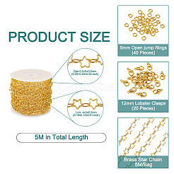 Kit fai da te per la creazione di collane con braccialetti a catena&nbsp;CHC-TA0001-07G