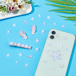 Cabochons imitation perles en plastique ABS et acrylique opaque&nbsp;OACR-PH0001-89