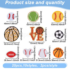 20 шт. 10 стиля вышивки на тканевой основе PATC-HY0001-52