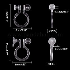 Пластиковые серьги с клипсами KY-AR0001-02