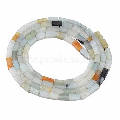 Fili di perline di amazzonite di fiori naturali&nbsp;G-S299-137