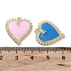 Латунные микропаве прозрачные подвески с фианитом KK-F871-16G