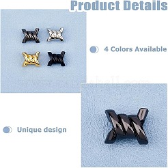 16 шт. 4-х цветные литые подвески для шнурков&nbsp;FIND-HS0001-17