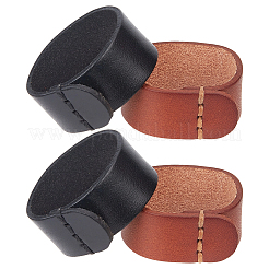 2 Sets 2 Farben PU-Leder Gürtelhalter Ringe&nbsp;FIND-GF0009-20B