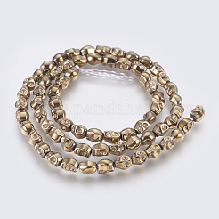 Chapelets de perles hématite électrolytique synthétique sans magnétique&nbsp;G-E495-06