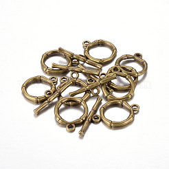 合金マンテル  鉛フリー及びカドミウムフリー  アンティークブロンズ  サイズ：リング：約20.5x17mm  穴：2mm  バー：26x6x3mm  穴：2mm&nbsp;X-PALLOY-EA9143Y-AB-RS