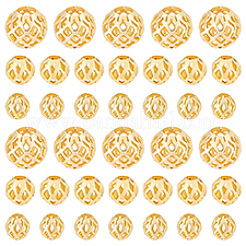 60 шт. 3 стиля латунные полые разделительные бусины&nbsp;KK-PH0010-39