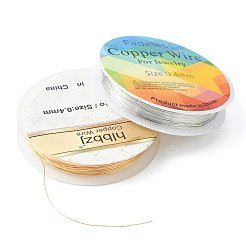 4 rouleaux de fil rond en cuivre 4 couleurs pour la fabrication de bijoux&nbsp;CWIR-FS0001-01
