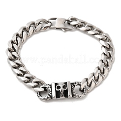 304 нержавеющая сталь кубинские звенья цепи браслеты BJEW-A092-02P
