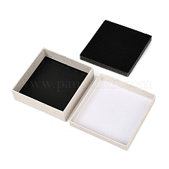 Квадратные бумажные коробки для хранения украшений с губкой внутри CON-I013-01D