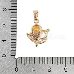 Латунные микро проложить кубического циркония подвески&nbsp;KK-E795-23KCG-01